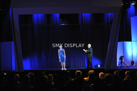 Kalite Sahne Musion Eyeliner Projeksiyon Sistemi, High Definition 3D Hologram Sistemi Fabrika