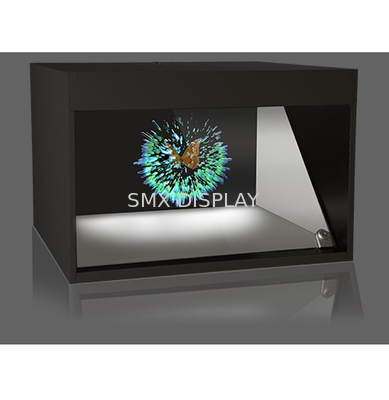 Sergi için 22 inç 3D hologram vitrin holografik piramidi