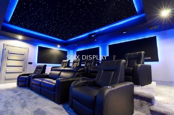 Kalite 110V - 220V Fiber Optik Yıldız Tavan Panelleri Ev Sineması için RGB Işık Rengi Fabrika