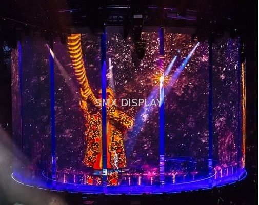 Kalite 3D Hologram Projektör için İnteraktif Holo Gazlı Bez Holografik Mesh Ekranı Fabrika