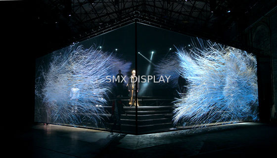 Kalite Şeffaf 3D Hologram Projeksiyon Gazlı Bez Holografik Ekran Poliamid Malzemesi Fabrika