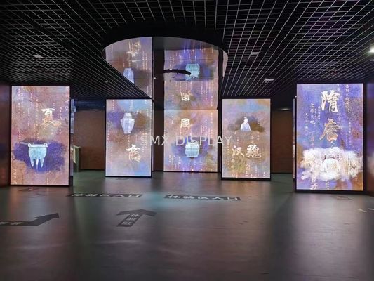 Kalite 3D Yüzer Animasyonlar için Poliamid Holografik Mesh Ekran Şeffaf Holo Net Fabrika